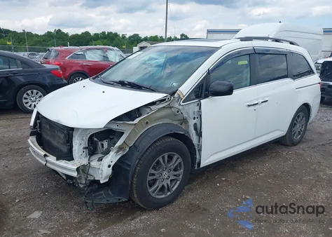 2012 Honda Odyssey Ex-L z USA, uszkodzony, nr VIN 5FNRL5H60CB042274